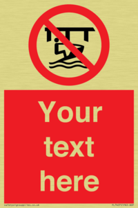 Custom Do not use watercraft in the vicinity of piers